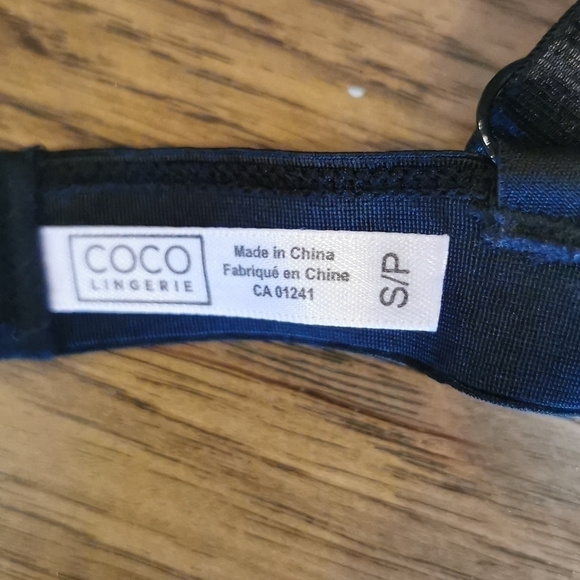 COCO Lingerie Bralette Black Mesh 'Girl Gang' S - Picture 4 of 4